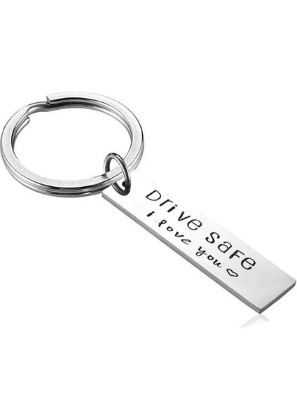 1070 - 1 Adet Mektup Oyma Sürücü Güvenli Burada Benimle Sana Ihtiyacım Var Erkek Kadın Özgünlük Araba Anahtarlık Biblo Araba Ping'an Kolye Anahtarlık (Yurt Dışından)
