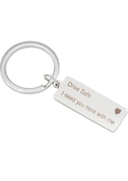 1070 - 1 Adet Mektup Oyma Sürücü Güvenli Burada Benimle Sana Ihtiyacım Var Erkek Kadın Özgünlük Araba Anahtarlık Biblo Araba Ping'an Kolye Anahtarlık (Yurt Dışından) fiyatları