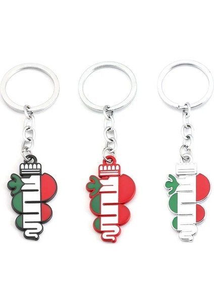 Kırmızı Araba Anahtarlık Yeşil Dört Yapraklı Yonca Anahtarlık Anahtarlık Yüzük Tutucu Alfa Romeo Gt Giulia Giulietta Stelvio Için (Yurt Dışından) fiyatları