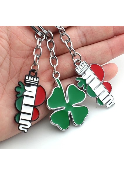 Kırmızı Araba Anahtarlık Yeşil Dört Yapraklı Yonca Anahtarlık Anahtarlık Yüzük Tutucu Alfa Romeo Gt Giulia Giulietta Stelvio Için (Yurt Dışından) fırsatları