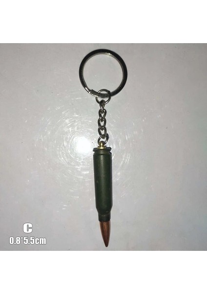 C Araba Anahtarlık Simülasyon Mermi Şeklindeki Anahtarlık Anahtarlık Yüksek Li Moda Mermi Şeklindeki Anahtarlık Çift Anahtarlık Otomobil Parçaları (Yurt Dışından)