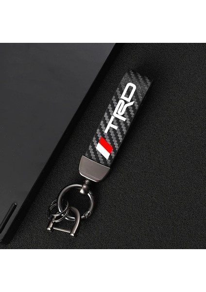 Diğer Araba Logosu Yeni Karbon Fiber Araba Styling Keychaop Güzel Hediye Anahtarlık Toyota Trd Vıos Avensis Auris Hilux Corolla Camry Rav4 (Yurt Dışından) indirimleri