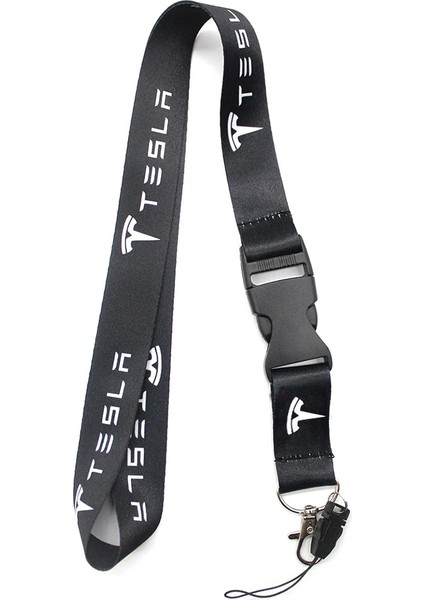 Tesla Kırmızısı Vehıcar Araba Ipi Boyun Askıları Tesla Oto Araç Aksesuar Kımlığı Sahipleri Telefon Anahtarlık Anahtarlık Ipi Anti-Kayıp (Yurt Dışından) indirimleri