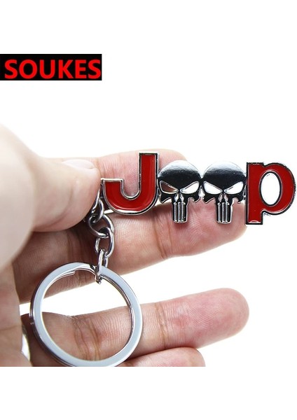 4x4 Siyah Kafatası Araba Anahtarlık Anahtarlıklar Jeep Cherokee Pusula Renegade Wrangler Rubicon Jk Jl Jku Tj Yj Cj Grand 4x4 4WD Sticker (Yurt Dışından)