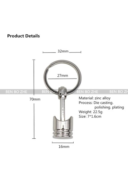 Küçük Piston Jdm Araba Pistonlu Motor Silindir Anahtarlık Turbo Piston Biyel Anahtarlık Trend Anahtarlık Aksesuarları (Yurt Dışından)