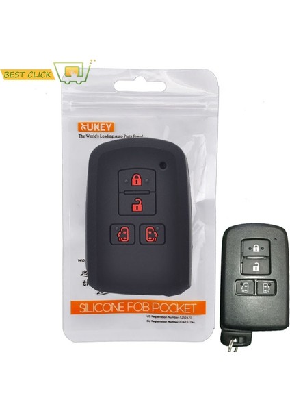 Silikon Araba Anahtarı Durumda Toyota Sienta Alphard Voxy Noah Esquire Harrier Anahtarsız Uzaktan Fob Kabuk Ceket Kol Koruyucu (Yurt Dışından)