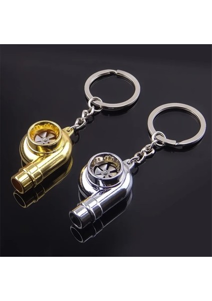 Gri Gerçek Düdük Ses Turbo Anahtarlık Kol Rulman G Otomobil Parçası Modeli Türbin Turboşarj Anahtarlık Yüzük Anahtarlık Anahtarlık (Yurt Dışından) fırsatları