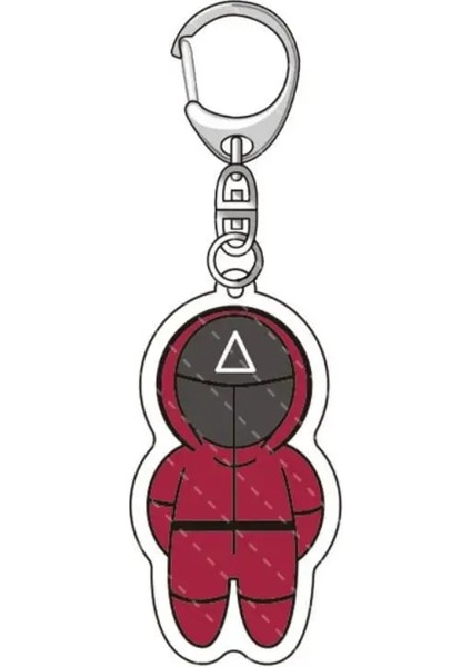 No.4 Boyutu Kalamar Oyunu Araba Anahtarlık Asker Üçgen Serisi Yaratıcı Charms 3D Mini Bebek Heykelcik Oto Anahtarlık Araba Sırt Çantası Kolye Hediye (Yurt Dışından)