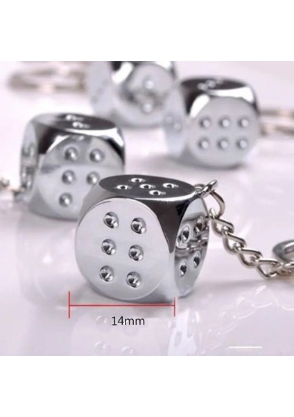 Not Reative Alaşım Zar Anahtarlık Anahtarlık Motosiklet Anahtarlık Çanta Kolye Süsler Araba Anahtarlık Zinciri Aksesuarları Dropship (Yurt Dışından) modelleri