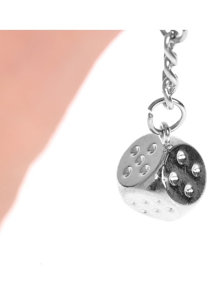 Not Reative Alaşım Zar Anahtarlık Anahtarlık Motosiklet Anahtarlık Çanta Kolye Süsler Araba Anahtarlık Zinciri Aksesuarları Dropship (Yurt Dışından) fırsatları