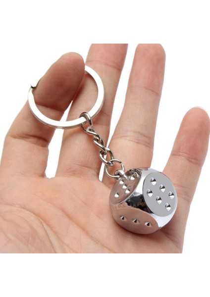 Not Reative Alaşım Zar Anahtarlık Anahtarlık Motosiklet Anahtarlık Çanta Kolye Süsler Araba Anahtarlık Zinciri Aksesuarları Dropship (Yurt Dışından) indirimleri