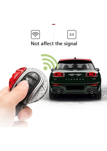 Siyah Akıllı Anahtar Kapağı Jcw Fren Diski Tarzı Şekil Düğmesi Anahtarlık Kılıf Kabuk ile Anahtarlık Halka Kemer Mını Cooper F55 F56 F57 F60 (Yurt Dışından) fırsatları
