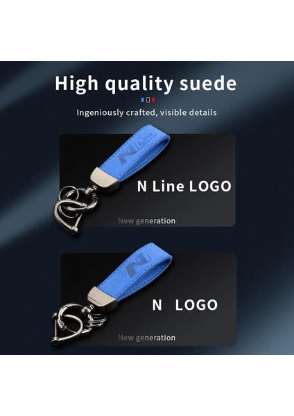 N-Çizgisi Logosu Kırmızı Süet Anahtarlık N Logo N Hattı Anahtarlık Hyundai Tucson Sonata Creta Solaris Elantra Accent IX20 Ix Ix I35KEYCHAIN (Yurt Dışından) indirimleri