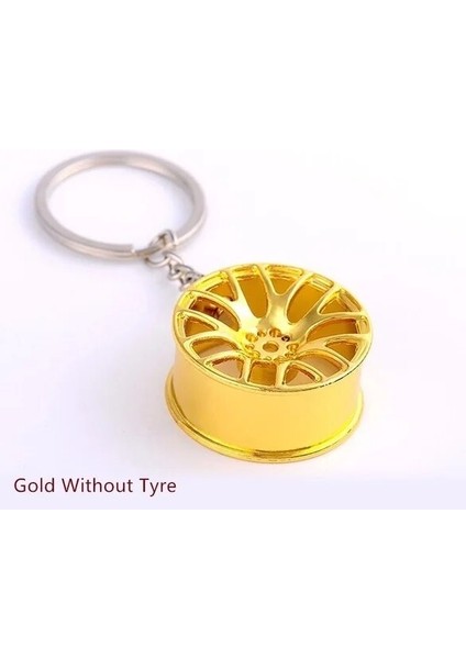 Altın Sıcak Araba Tekerleği Turbo Anahtarlık Anahtarlık Alaşım Frenli Dar Lastik Tekerlek Anahtarlık Oto Araba Anahtarlık Anahtarlık Lüks 3 Renk (Yurt Dışından)