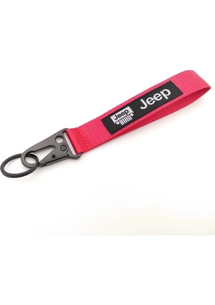 Kırmızı Jeep Kartal Gaga Anahtarlık Şerit Sırt Çantası Nakış Naylon Anahtarlık Tutucu Wrangler Jk Jl Tj Renegade Grand Cherokee Pusula (Yurt Dışından)