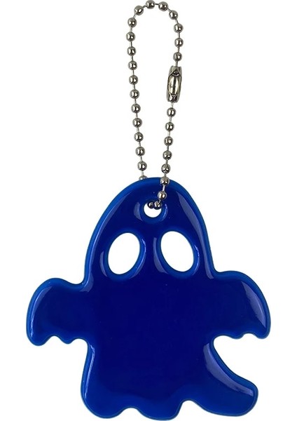 Koyu Mavi Cadılar Bayramı Hayalet Sevimli Yansıtıcı Anahtarlık Araba Kolye Charm Çanta Aksesuarları Trafik Güvenliği Kullanımı Için (Yurt Dışından)