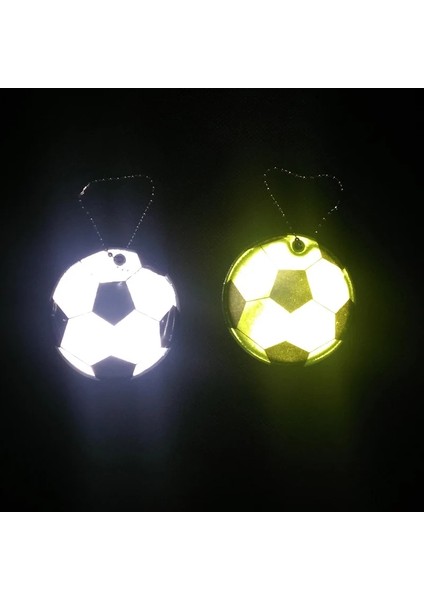Beyaz Futbol Deseni Yumuşak Pvc Yansıtıcı Anahtarlık Trafik Güvenlik Çantası Yol Görünürlüğü Güvenliği Için Kolye Aksesuarları Reflectorgift (Yurt Dışından) fırsatları