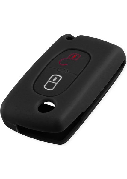 2 Düğme Siyah Keyyou Düğmesi Citroen Xsara Picasso Için Peugeot Silikon Anahtar Kapak Kılıf Fob (Yurt Dışından)
