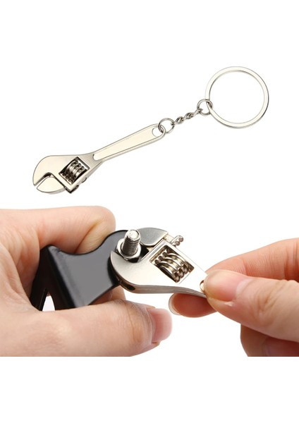 B Tipi Mini Araba Metal Anahtarı Anahtarlık Taşınabilir Ayarlanabilir Evrensel Anahtarı Bisiklet Motosiklet Araba Tamir Araçları Anahtar Yüzükler (Yurt Dışından) fiyatları