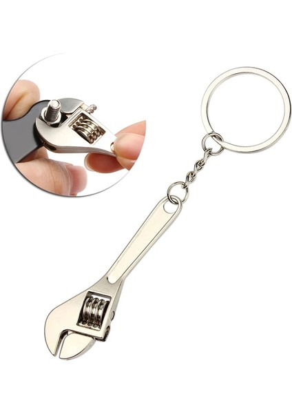 B Tipi Mini Araba Metal Anahtarı Anahtarlık Taşınabilir Ayarlanabilir Evrensel Anahtarı Bisiklet Motosiklet Araba Tamir Araçları Anahtar Yüzükler (Yurt Dışından) fırsatları