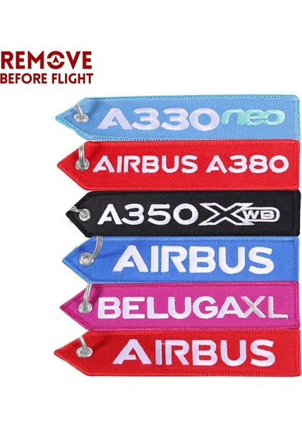 Kırmızı Aırbus A330 A380 A350 Anahtarlık Çift Taraflı Nakış Havacılık Anahtarlık Özel Anahtar Etiketleri Etiketleri Chaveiro Llavero Moto Sleutelhan (Yurt Dışından) fırsatları