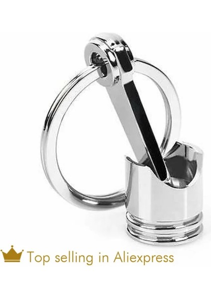 No.1 Boyutu Çinko Alaşımlı Motor Simli Piston Anahtarlık Zinciri Anahtarlık Anahtarlık Gümüş Renk Avrupa Erkekler Için Mevcuttur Hediye Biblolar (Yurt Dışından) fiyatları
