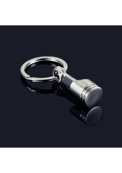 No.1 Boyutu Çinko Alaşımlı Motor Simli Piston Anahtarlık Zinciri Anahtarlık Anahtarlık Gümüş Renk Avrupa Erkekler Için Mevcuttur Hediye Biblolar (Yurt Dışından) indirimleri