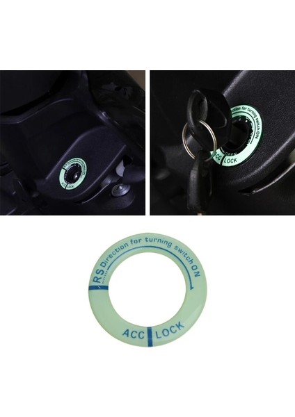 Mavi Araba Kızdırma Anahtarlık Delik Sticker Aydınlık Kontak Anahtarı Kapağı Motosiklet Çıkartması #1 #kui (Yurt Dışından) fırsatları
