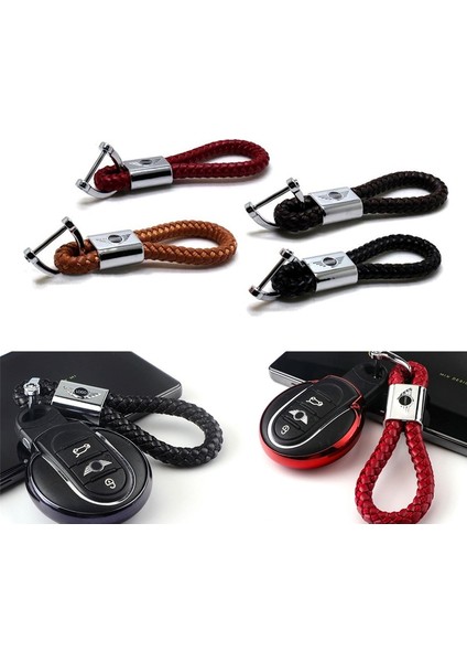 Siyah Mini Cooper Clubman Countryman Için 4 Renk Anahtarlık Anahtarlık Aksesuarları F56 F55 F54 F60 R50 R53 R56 R57 R60 R61 Araba Styling (Yurt Dışından) modelleri