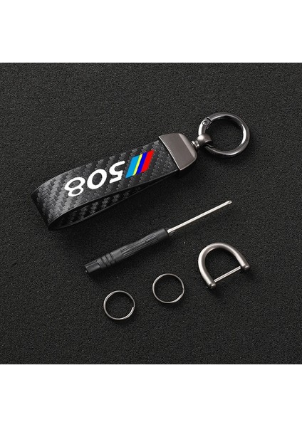NO.306 Boyutu Peugeot Peugeot Car Için Deri Araba Anahtarı Cha Derece Dönen At Nalı Yüzük (Yurt Dışından) indirimleri