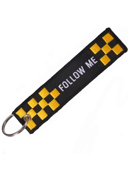 Beni Takip Et Siyah Moda Avation Anahtarlık Pilot Mühendis Arabalar Için Anahtar Etiketler Motosikletler Nakış Erkekler Araba Anahtarlık Oem Anahtarlıklar Araba Aksesuarı (Yurt Dışından)