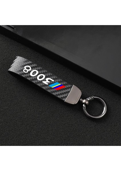 NO.407 Boyutu Peugeot Peugeot Car Için Deri Araba Anahtarı Cha Derece Dönen At Nalı Yüzük (Yurt Dışından) modelleri