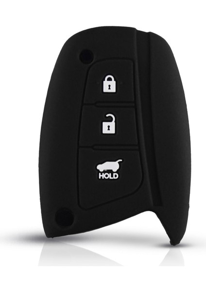 Kırmızı Keyyou Silikon Uzaktan Anahtar Kapak Kılıf Fob Koruyucu Hyundai Solaris IX35 IX45 Accent Elantra Santa Fe 3 Bt Kılıf Anahtar Kapak (Yurt Dışından) modelleri