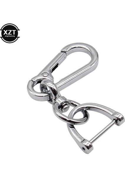 No.1 Boyutu Araba Anahtarlık Yaratıcı Basit Güçlü Karabina Şekli Anahtarlık Tırmanma Kancası Anahtar Paslanmaz Çelik Adam Unisex Hediye Oto Iç (Yurt Dışından) modelleri