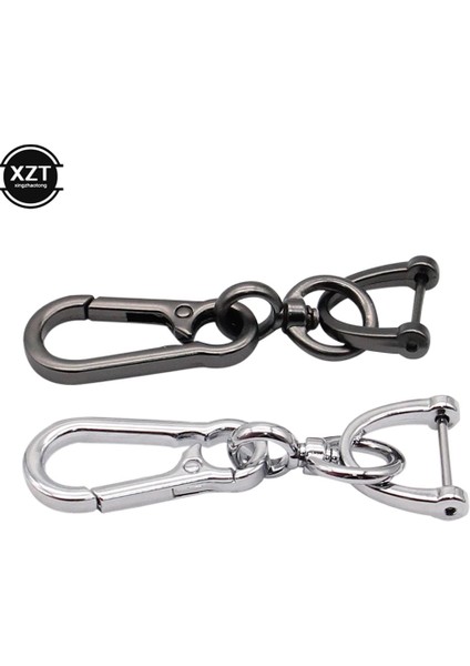 No.1 Boyutu Araba Anahtarlık Yaratıcı Basit Güçlü Karabina Şekli Anahtarlık Tırmanma Kancası Anahtar Paslanmaz Çelik Adam Unisex Hediye Oto Iç (Yurt Dışından) fırsatları