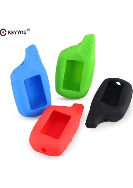 Siyah Keyyou Silikon Kılıf Starline B9 B6 A91 A61 LCD Kgb Fx-5 Jaguar Ez-One Anahtarlık Araba Uzaktan Kapak 2 Yönlü Alarm (Yurt Dışından) fırsatları