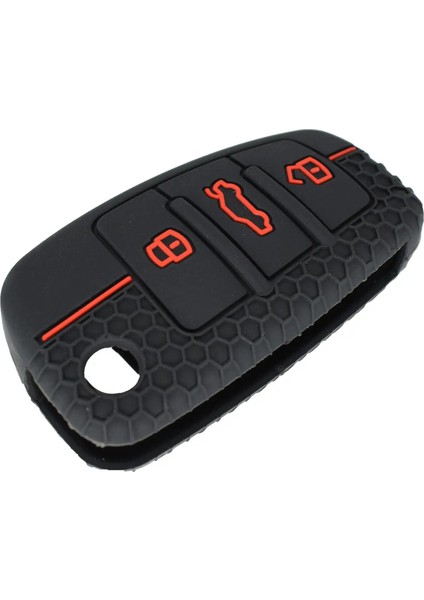 Audi Için A1 S1 A3 S3 A4 A6 Rs4 Tt Q3 Q Uzaktan Araba Anahtarı Kapağı Kabuk Cilt Koruyucu Silikon Oto Anahtar Kutu Fob Anahtarsız (Yurt Dışından) fırsatları