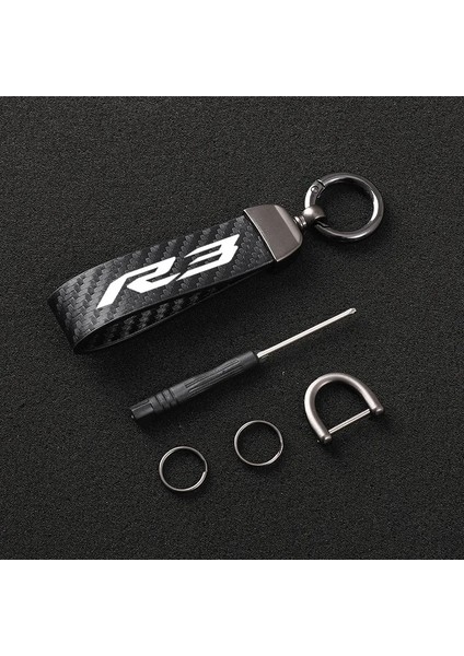 Yeşil Yamaha Yzf Rotorcycle Aksesuarları Için Karbon Fiber Motosiklet Anahtarlık Anahtarlık (Yurt Dışından) modelleri