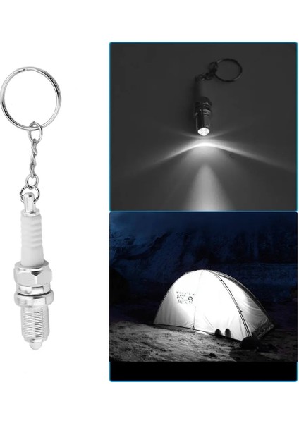 1 Adet LED El Feneri Anahtarlık Açık Araba Oto Parçaları Anahtarlık Buji Dışında Şekilli Tuning Anahtarlık Anahtarlık Aksesuarları (Yurt Dışından)