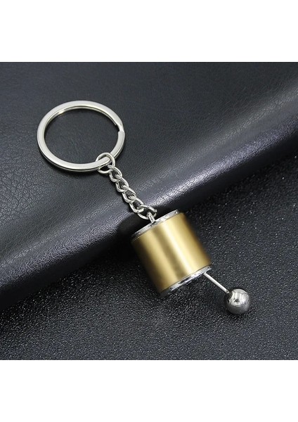 Altın Yaratıcı Araba 6 Hız Şanzıman Dişli Kafası Anahtarlık Manuel Şanzıman Kolu Metal Anahtarlık Araba Takma Metal Kolye Anahtarlık (Yurt Dışından)