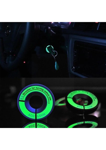 3D Jel Kızdırma Halkası Sticker Aydınlık Kontak Anahtarı Kapağı Araba Styling Daire Işık Dekorasyon Oto Motosiklet Için Evrensel (Yurt Dışından)