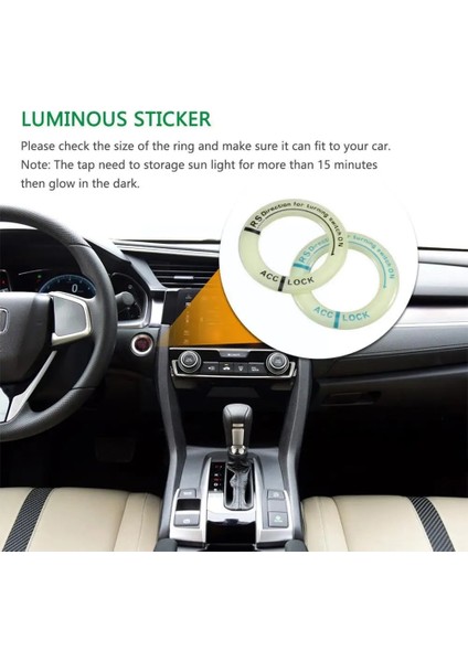 3D Jel Kızdırma Halkası Sticker Aydınlık Kontak Anahtarı Kapağı Araba Styling Daire Işık Dekorasyon Oto Motosiklet Için Evrensel (Yurt Dışından) modelleri