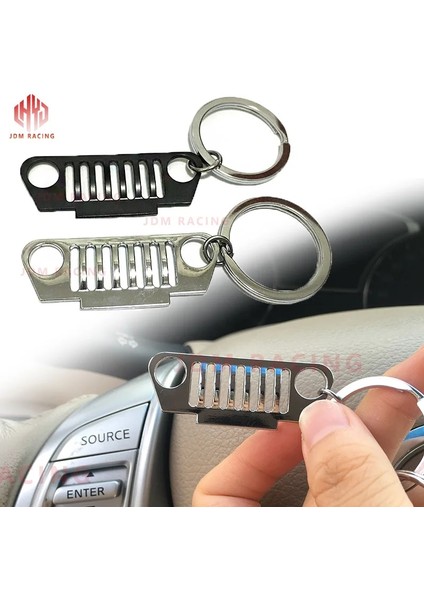 Siyah 4x4 Tasarım Sıcak Paslanmaz Çelik Araba Ön Izgara Tasarım Araba Anahtarlık Izgara Anahtarlık Anahtarlık Jeep Için Cj Jk Tj Yj Xj Aksesuarları Meraklıları (Yurt Dışından) fiyatları
