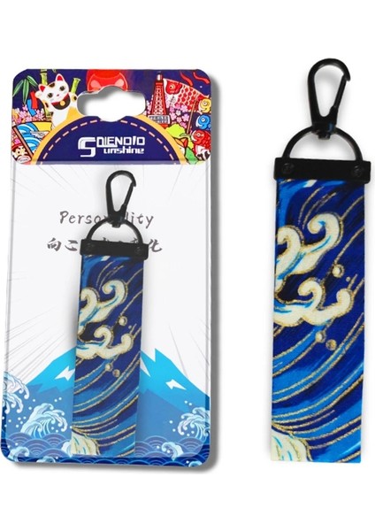 No.1 Boyutu Japon Tarzı Ukiyo-E Anahtarlıklar Kolye Charm Anahtarlık Araba Anahtarlık Dekorasyon Jdm Bushido Iç Dekorasyon Çift Hediye (Yurt Dışından)