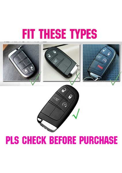 Dodge Ram Charger Journey Için Durango Jeep Grand Cherokee Chrysler Silikon Anahtar Kutu Uzaktan Fob Kapak Kol Anahtarsız Kabuk Kılıf (Yurt Dışından) fiyatları