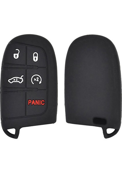 Dodge Ram Charger Journey Için Durango Jeep Grand Cherokee Chrysler Silikon Anahtar Kutu Uzaktan Fob Kapak Kol Anahtarsız Kabuk Kılıf (Yurt Dışından) modelleri