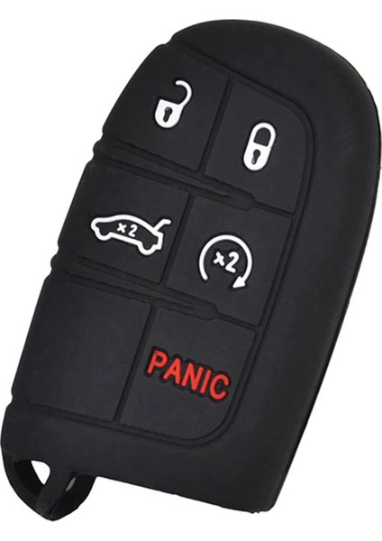 Dodge Ram Charger Journey Için Durango Jeep Grand Cherokee Chrysler Silikon Anahtar Kutu Uzaktan Fob Kapak Kol Anahtarsız Kabuk Kılıf (Yurt Dışından) fırsatları