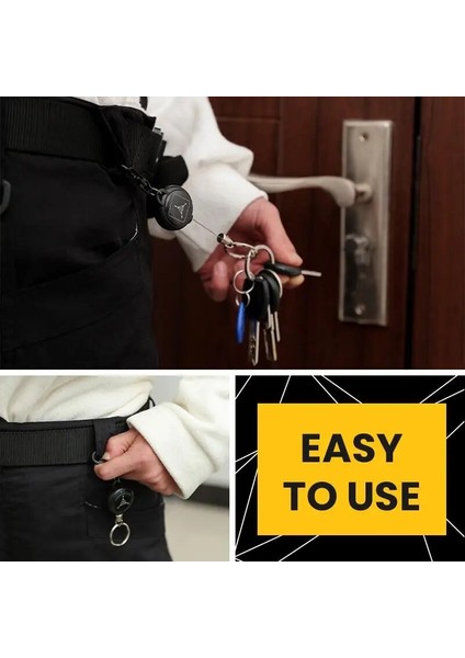 A 60CM Elastik Tel Halat Kamp Teleskopik Hırsız Zincir Anahtarlık Taktik Anahtarlık Açık Anahtarlık Geri Çekilebilir Anahtar Cha (Yurt Dışından) indirimleri