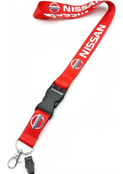 Kırmızı Vehıcar Araba Boyun Askıları Anahtarlık Ipi Nıssan Tuşları Telefon Asmak Halatlar Kimlik Rozetleri Kart Geçiş Spor Salonu USB Ipi Moda Oto (Yurt Dışından)
