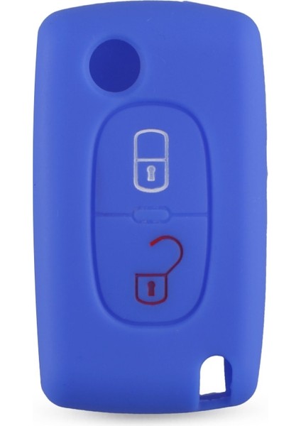 3 Düğme Mavi Keyyou Düğmesi Citroen Xsara Picasso Için Peugeot Silikon Anahtar Kapak Kılıf Fob (Yurt Dışından) fiyatları